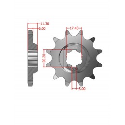 Piñon Montesa Estriado...